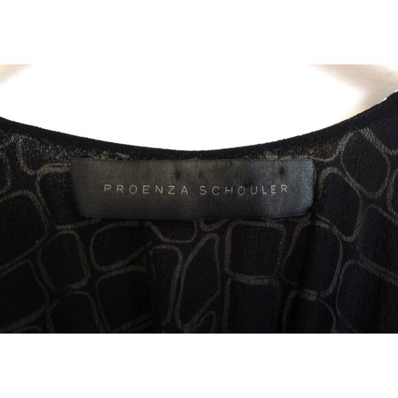 PROENZA SCHOULER Silk Chiffon Animal Print Racerback Tank Top SSENSE 4 $890 - Picture 3 of 7